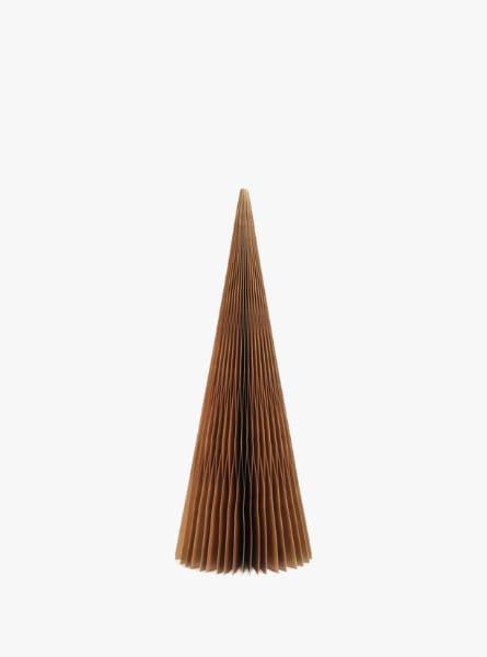 Gold Decorative Cone Tree, Modern Holiday Accent with Shimmer Finish for Mantel, Tabletop or Cent... | Amazon (US)