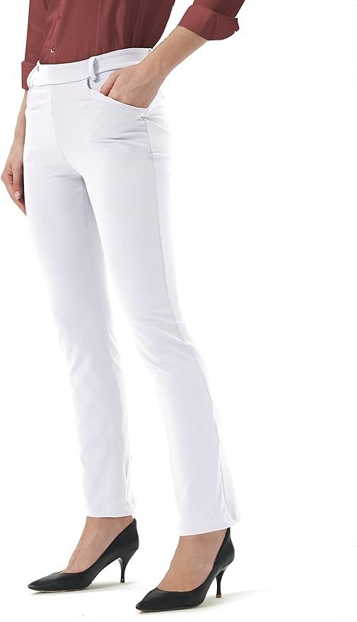 Keolorn Dress Pants Bootcut Yoga Pants for Women with Pockets High Waisted Workout Pants for Wome... | Amazon (US)