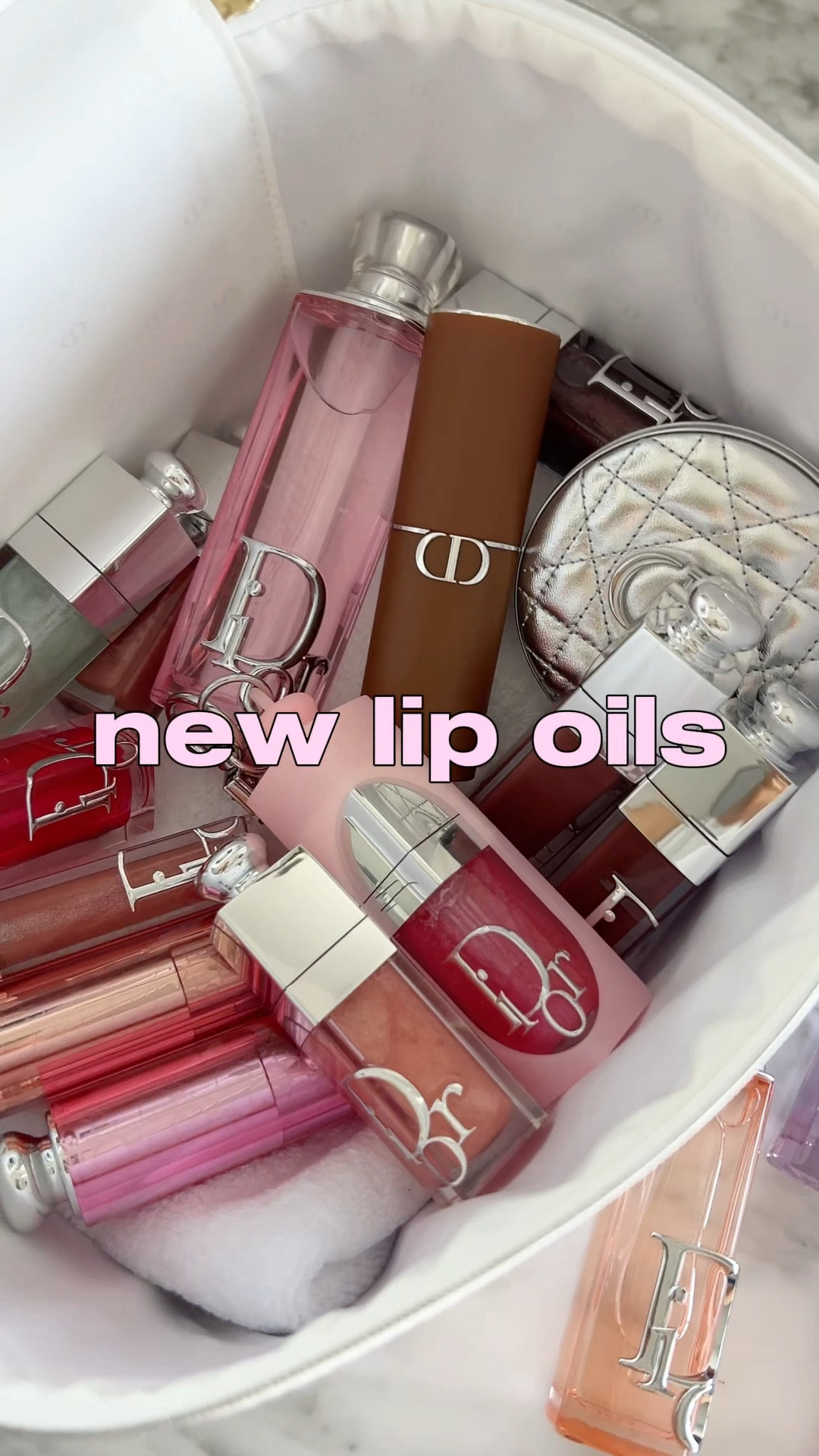 Swatching 8 of the new @diorbeauty Addict Lip Glow Oils in all 3 finishes. Are you team Glaze, Juicy or Sparkly?

The newly reformulated lip oils have that stunning next level glass shine. Obsessed with the cushiony texture and luxe feel on the lips.

🍓 Juicy wears the most sheer but gives that fresh lush lip look
💕 Glaze has the best color payoff
💫  Sparkly colors are stunning with the beautiful shimmers

Which finish or color are you picking up? 

It's hard to pick just one, but I'm loving Latte, Black Cherry, Cherry, Minty and Fizzy Pink. 

#LTKBeauty