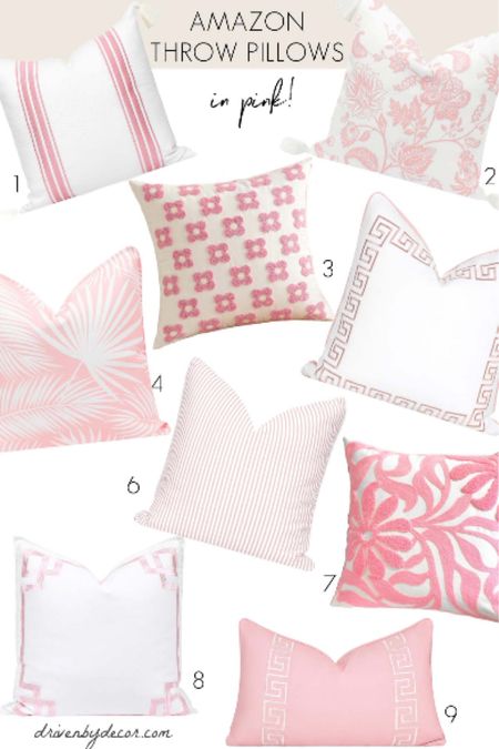 Favorite Amazon decorative throw pillows in pink! So reasonably priced! I’ve linked my favorite inserts too!

Living room decorr

#LTKFindsUnder50 #LTKHome #LTKFindsUnder100