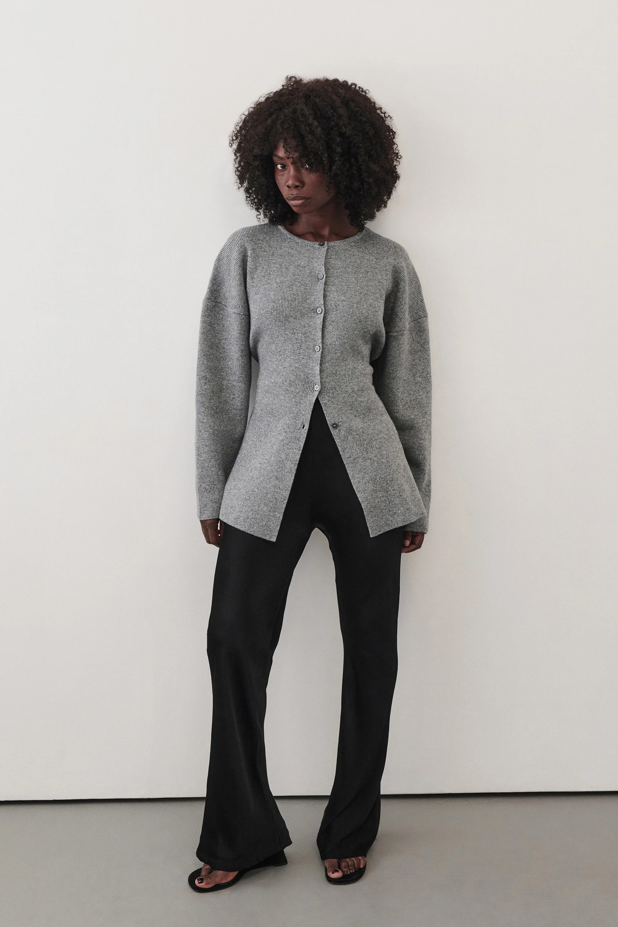 MARTHA GREY MARLE CINCHED CARDIGAN | DISSH