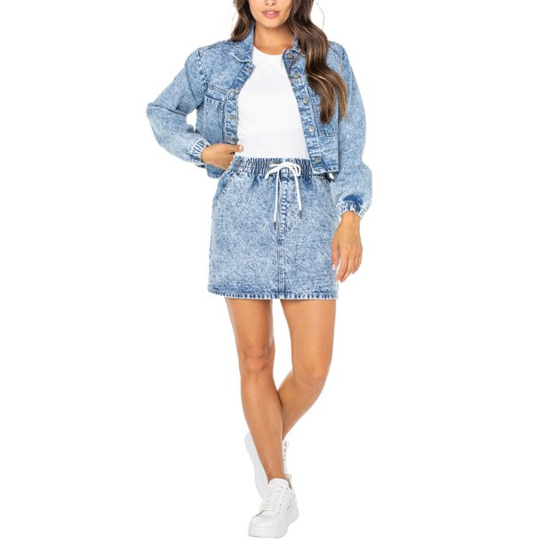 Celebrity Pink Women's Elastic Waist Skirt | Walmart (US)