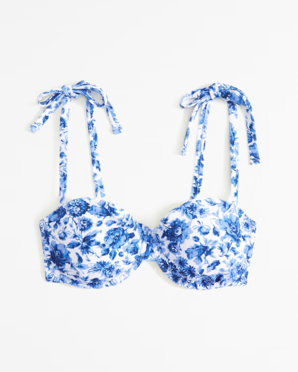 90s Scoopneck Bralette Swim Top | Abercrombie & Fitch (US)