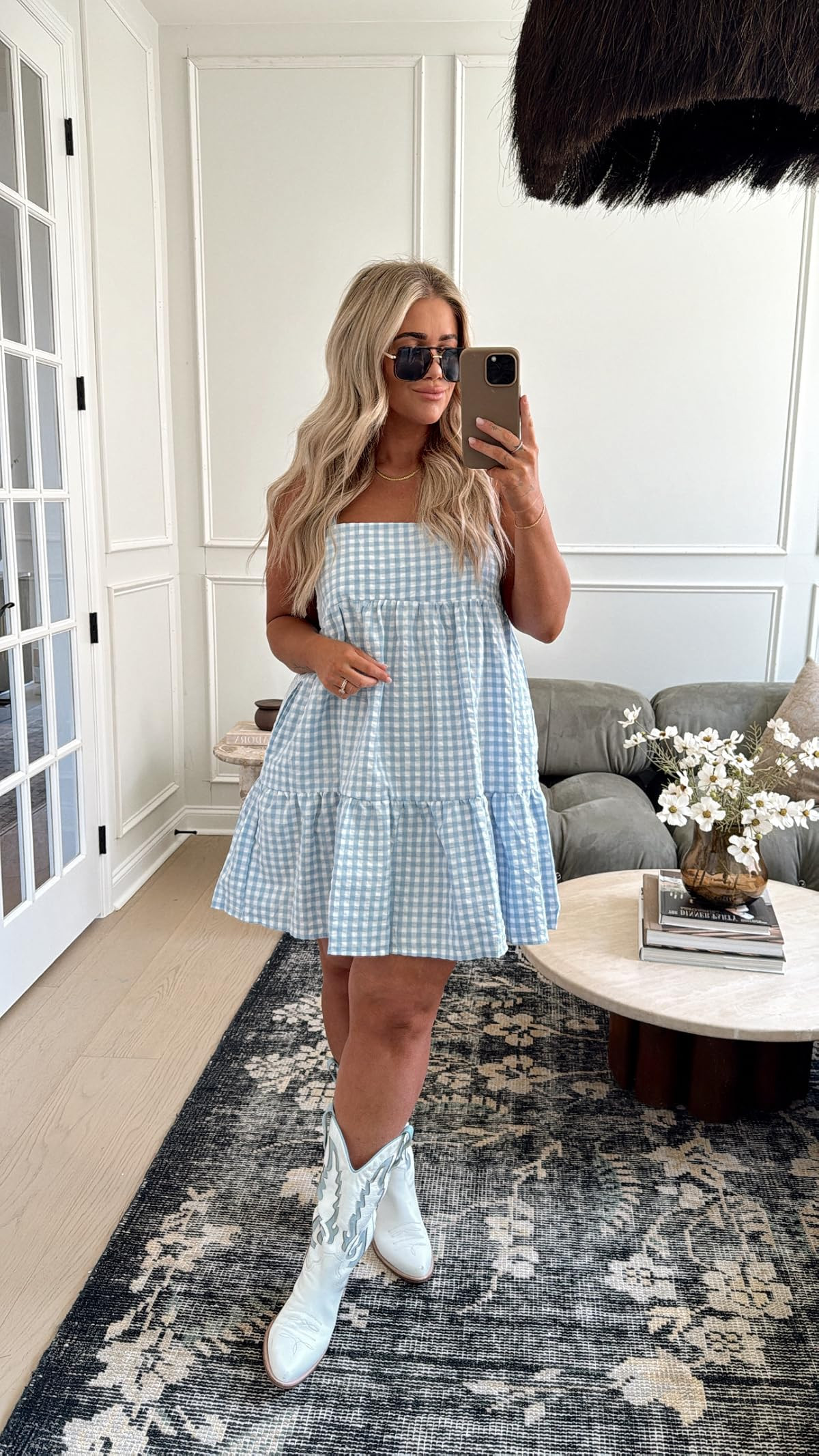 Memorial day outfit idea! These boots are old but found these blue ones that would be cute! | Amazon (US)