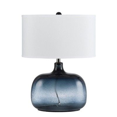 24.25" 3-way Glass Table Lamp Blue - Cal Lighting | Target