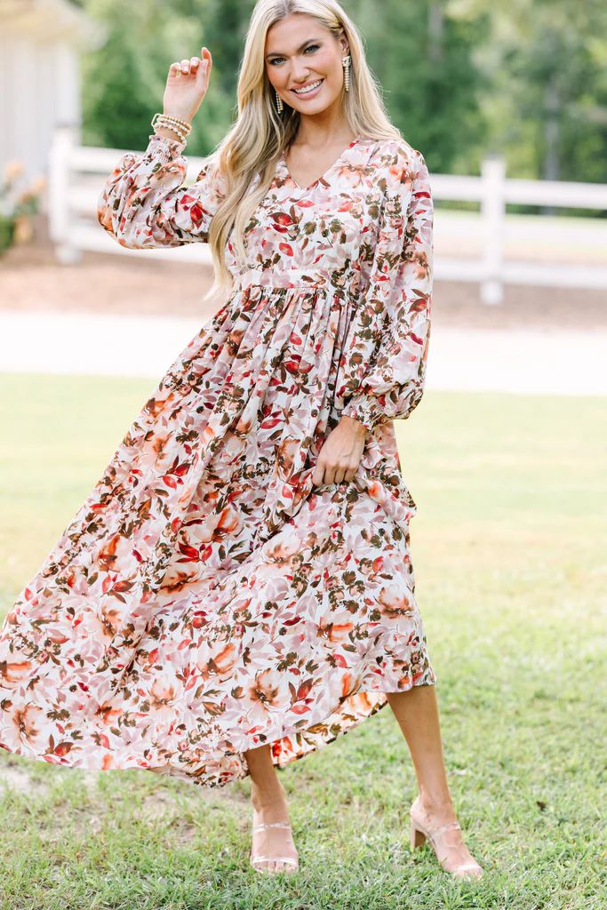 All You Love Ivory White Floral Maxi Dress | The Mint Julep Boutique