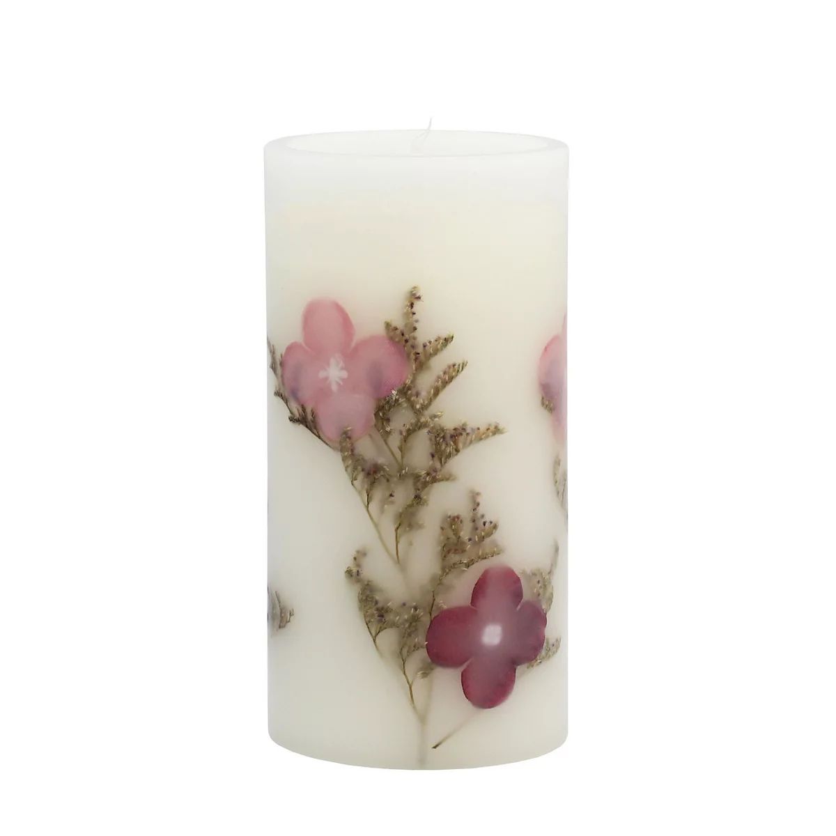 Sonoma Goods For Life® Embedded Pink Flower Tall LED Candle | Kohl's