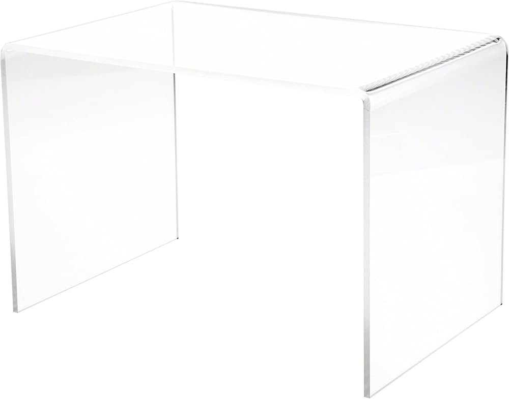 Plymor Clear Acrylic Rectangular Display Riser, 9 inch Height x 13.5 inch Width x 9 inch Depth (1... | Amazon (US)