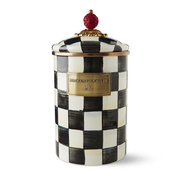 MacKenzie-Childs Courtly Check Canister | Williams-Sonoma