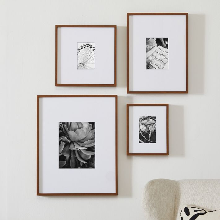 Multi-Mat Wood Gallery Frames - Walnut | West Elm (US)