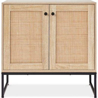 Best Choice Products 2-Door Rattan Storage Cabinet, Accent Furniture, Cupboard w/ Non-Scratch Foo... | Target