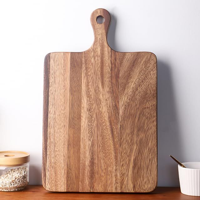 VANDROOP Walnut Cutting Board with Handle, Hanging Wood Cutting Board/Butcher Board/Cheese Bread Boa | Amazon (US)