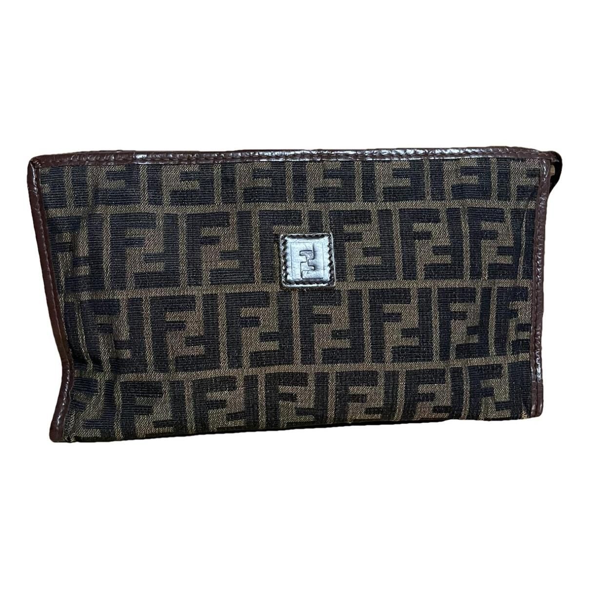 Ff cloth handbag Fendi Brown in Cloth - 40704713 | Vestiaire Collective (Global)