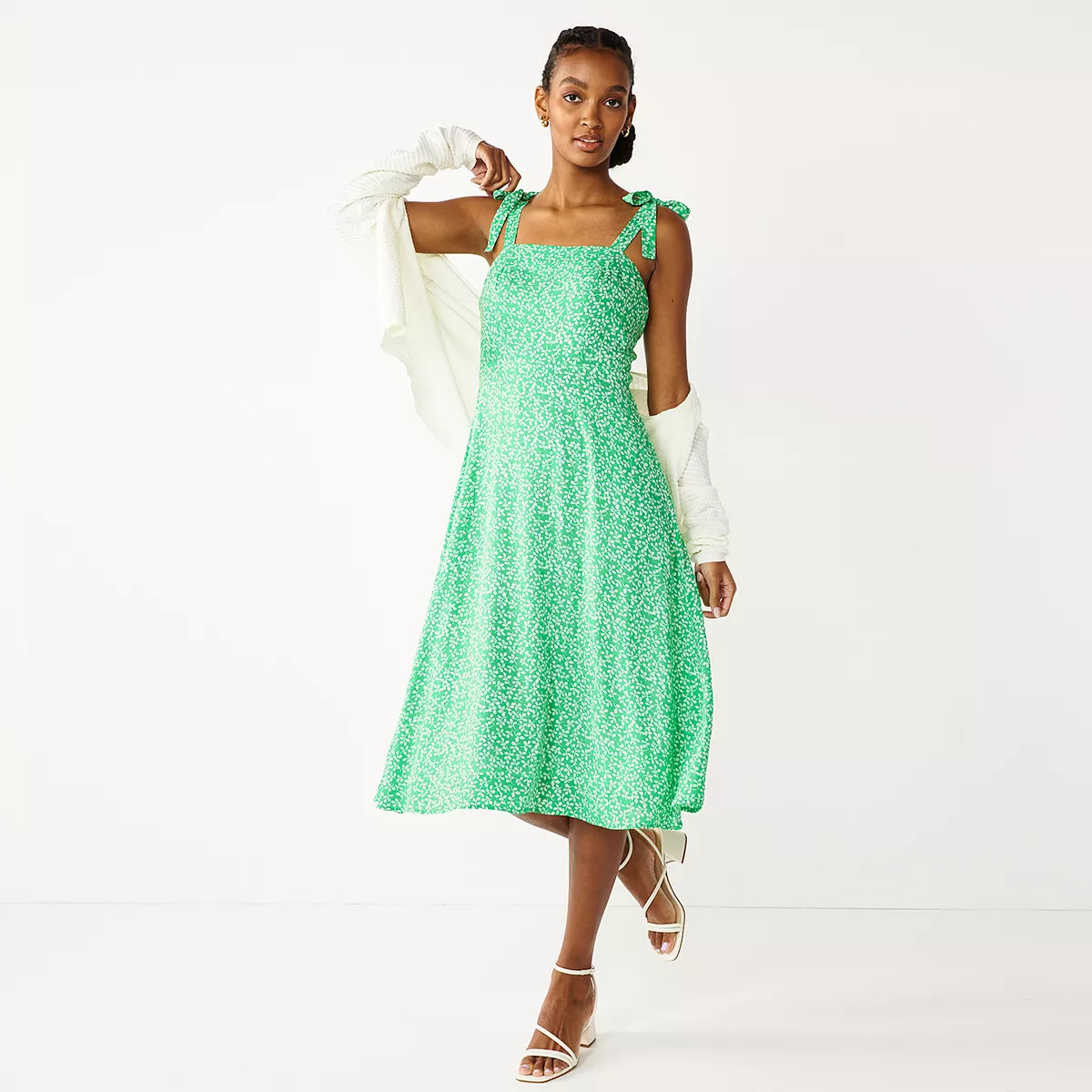 Women's DRAPER JAMES RSVP™ Bow Strap Midi Dress | Kohl's