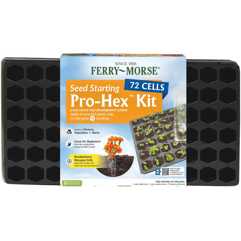 Ferry-Morse 72 Cells Pro-Hex Seed Starting Tray 20" x 11" x 2.5" - Walmart.com | Walmart (US)