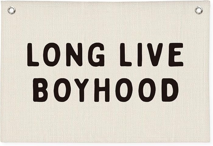 Long Live Boyhood Banner, Boy Nursery Decor | Amazon (US)