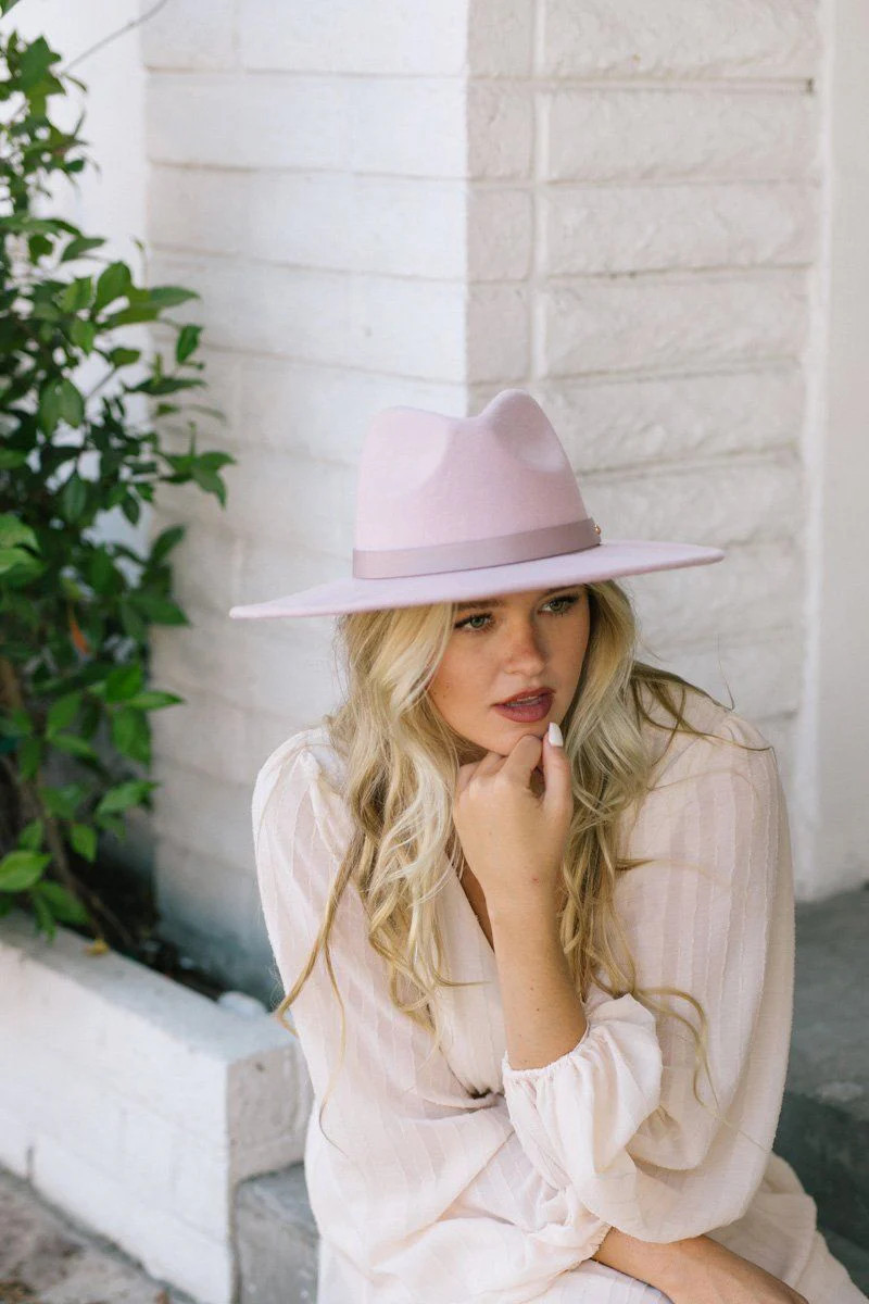 Grace Wide Brim Hat | Morning Lavender