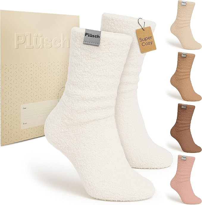 Plüsch Gift for Women – Ultra-Soft Cozy Cloud Socks in Kraft Envelope – Thoughtful Self-Care... | Amazon (US)