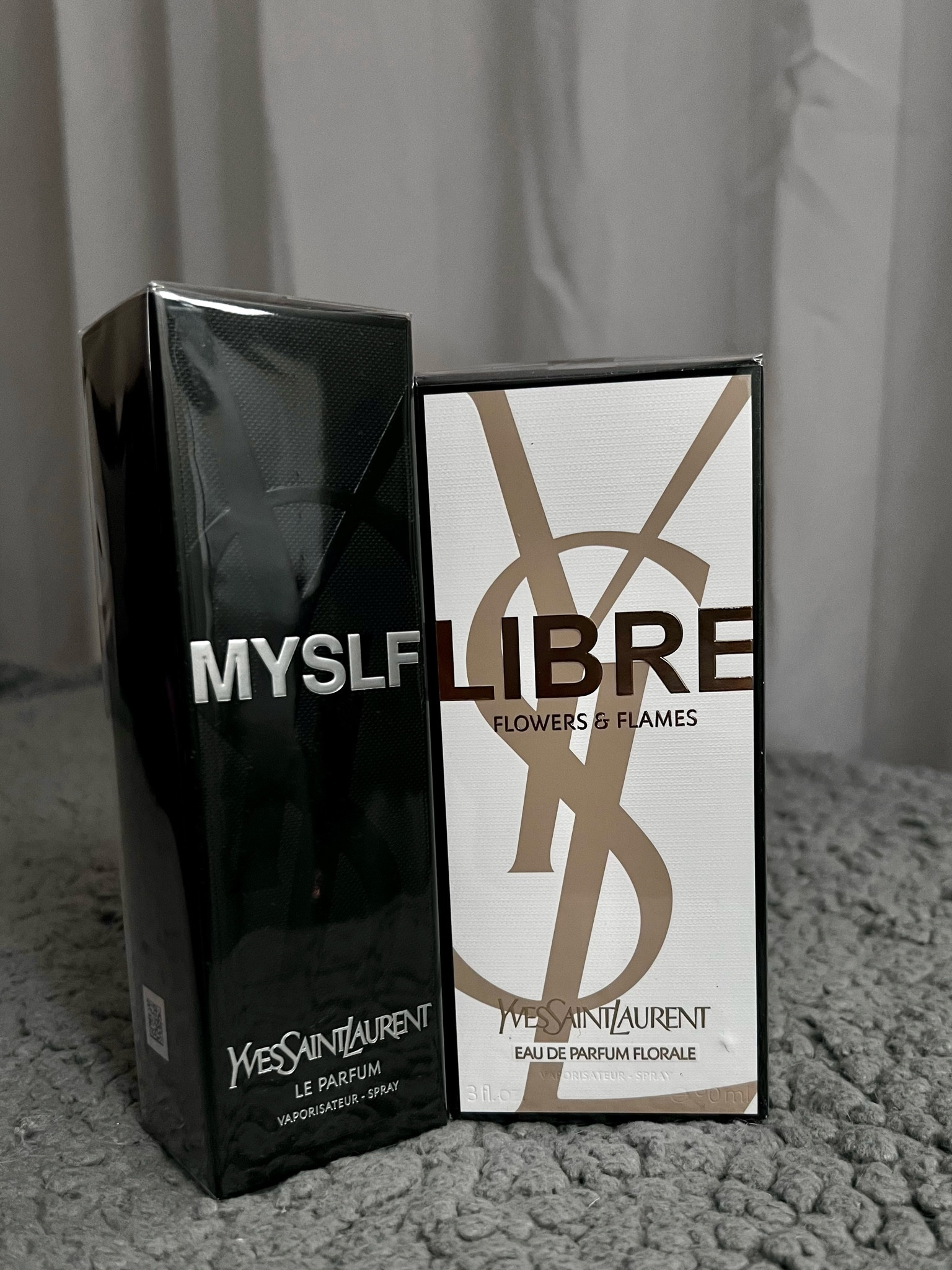 His & Hers, perfect for Valentine’s Day.

• YSL Libre Flowers and Flames Eau de Parfum Florale - 
Fragrance Family: Fresh - 
Scent Type: Fresh Florals - 
Key Notes: Palm-Tree Flower Accord, Lily Flower Accord, Orange Blossom Absolute

• YSL Myslf Le Parfum - 
Fragrance Family: Earthy & Woody - 
Scent Type: Warm Woods - 
Key Notes: Orange Blossom Aboslute, Woods Accord, Vanilla Bourbon


#LTKBeauty #LTKGiftGuide #LTKWatchNow