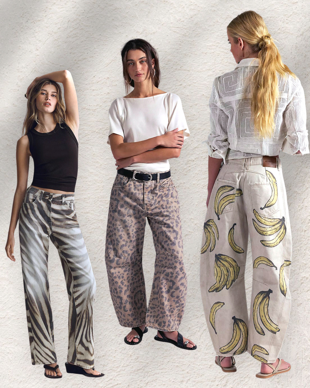 Statement pants are officially the outfit. 🤌 From floral wide-leg jeans and printed denim to leopard print, zebra, camo, barrel-leg pants + relaxed wide-leg styles these are the pants I’m loving for the transition into fall.

Basically: throw on a simple tank or tee and let the pants do all the work. My favorite kind of dressing. 😂

Shop all of my statement + printed pants picks from The Pants Edit below 🤍

#StatementPants #PrintedPants #WideLegPants #BarrelPants #BarrelJeans #LeopardPants #FallFashion2026 #FashionOver40 #MillennialStyle #LTKFashion

#LTKmomlife #LTKOver40 #LTKootd