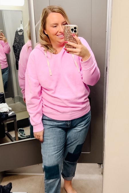 Target style. 
Target hoodie. 
Pink hoodie. 
Soft sweater. 
Loungewear. 
Target loungewear. 



#LTKcurves #LTKstyletip #LTKunder50