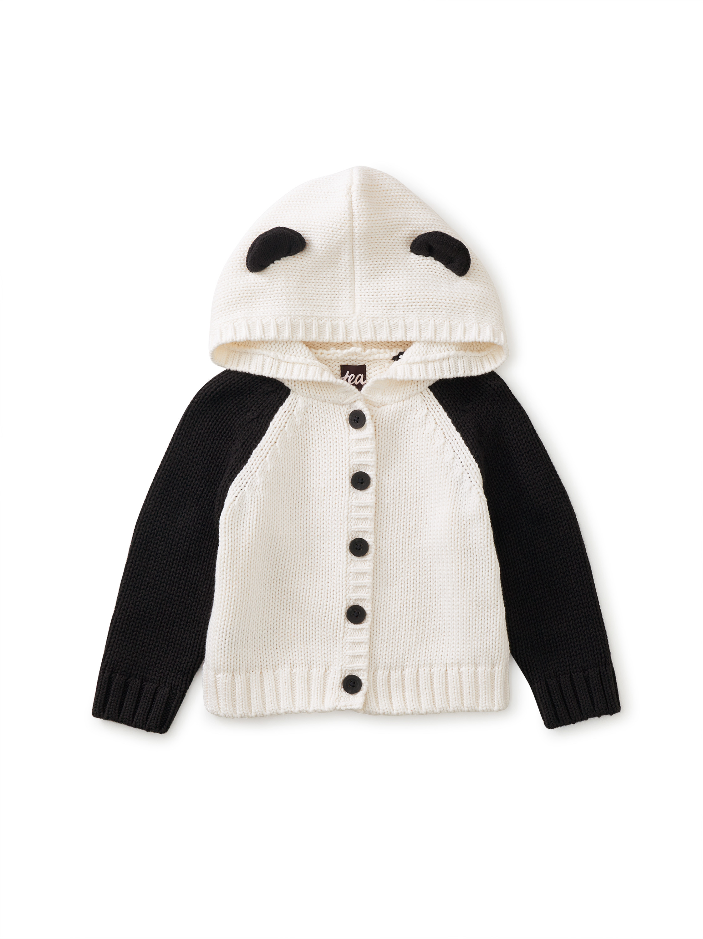 Panda Hooded Baby Sweater | Tea Collection