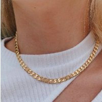 Cuban Chain Necklace, Gold Chain, Bracelet, Filled Set, Necklace | Etsy (US)