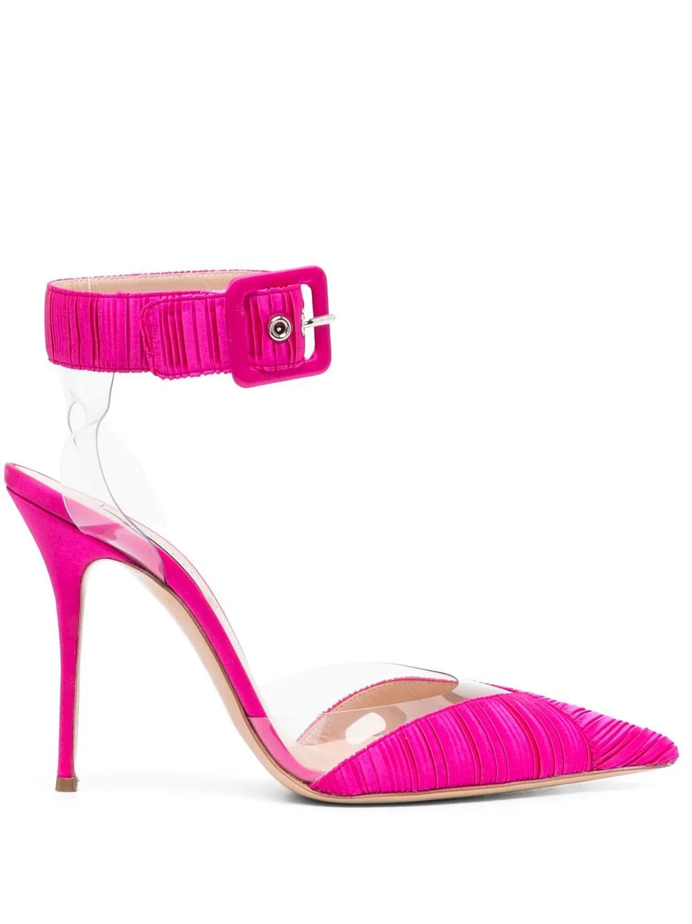 Casadei Julia 100mm Plissé Pumps - Farfetch | Farfetch Global