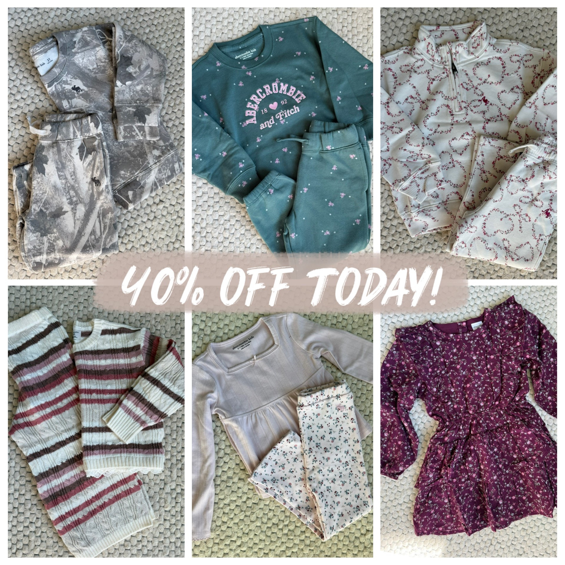Abercrombie kids has 40% off these adorable toddler sets (and many more)!
