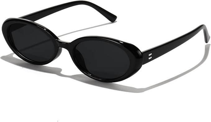 GFUIARA Oval Sunglasses for Women Men Fashion Small 90s Style Sun Glasses UV400 | Amazon (US)