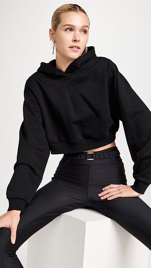 Alo Yoga Cropped Go Time Padded Hoodie | SHOPBOP | Shopbop