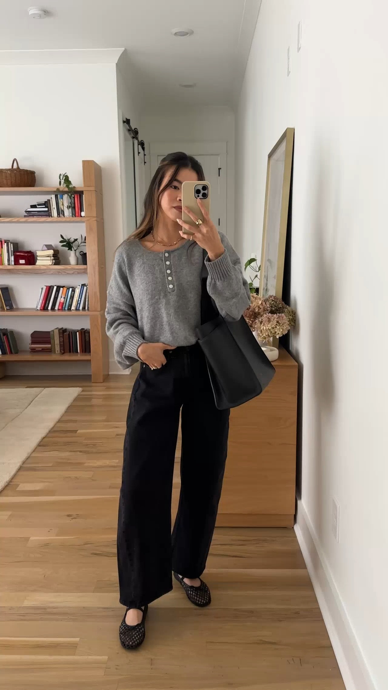 Fall outfit inspo! Wearing all @abercrombie.
Use my Abercrombie stackable discount code AFCHLOE for an additional 15% off. Be sure to shop the Abercrombie denim sale 25-50% off all jeans & 20% off almost everything else now until Aug 10th!

Sizing info:
-Abercrombie High Rise barrel Jean (Size 24 Short in Black)
-Abercrombie Merino Wool-Blend Henley Sweater (Size Small in Heather Grey)


Petite style, petite fashion, mom outfit, mom style, petite pants, petite outfit ideas, petite outfits, best pants for petite, petite barrel pants, spring style, spring outfits, vacation outfits, summer outfits, fall pants, autumn top, petite fall outfits, abercrombie pants, fall sale, Abercrombie sale, sale, fall cardigan, barrel jeans, petite barrle jeans

Denim Promo: *Offer valid online only August 5, 2026 to August 10, 2026 in US/CA. Excludes clearance. Online price reflects discount.
Extra 20% Off: *Offer valid in stores and online August 5, 2026 to August 10, 2026 in US/CA. Exclusions apply as indicated. Online price reflects discount.
Promo Code: *Use code AFCHLOE to get an additional 15% off almost everything in stores and online at checkout from August 5, 2026 to August 10, 2026 in US/CA. Exclusions apply. See details online.

#LTKootd #LTKSeasonal #LTKSaleAlert