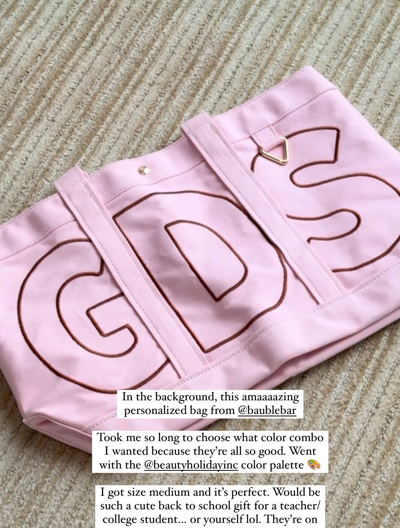 Obsessed with this tote from @BaubleBar !  Love that I got to pick the color combo (even if it took me forever to figure out). 

 

 

#LTKSeasonal #LTKTravel #LTKItBag