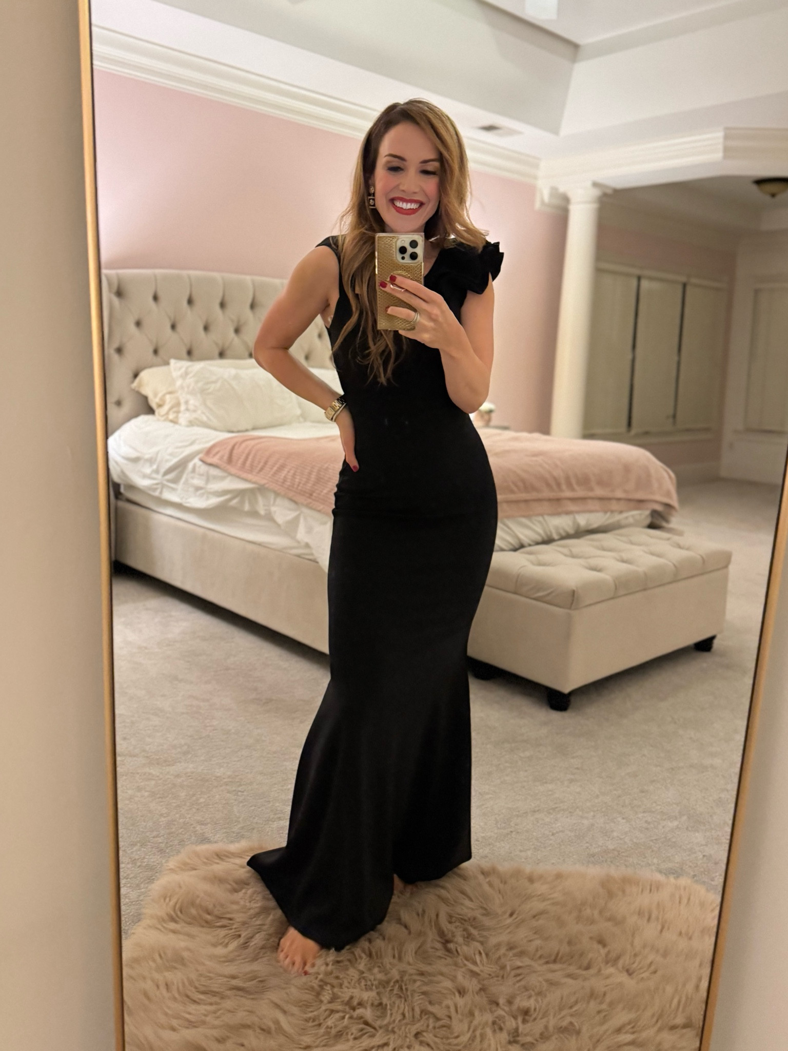 I loved wearing this formal Lulu’s gown with a pop shoulder. I’m in a small.

#LTKHoliday #LTKParties #LTKSeasonal