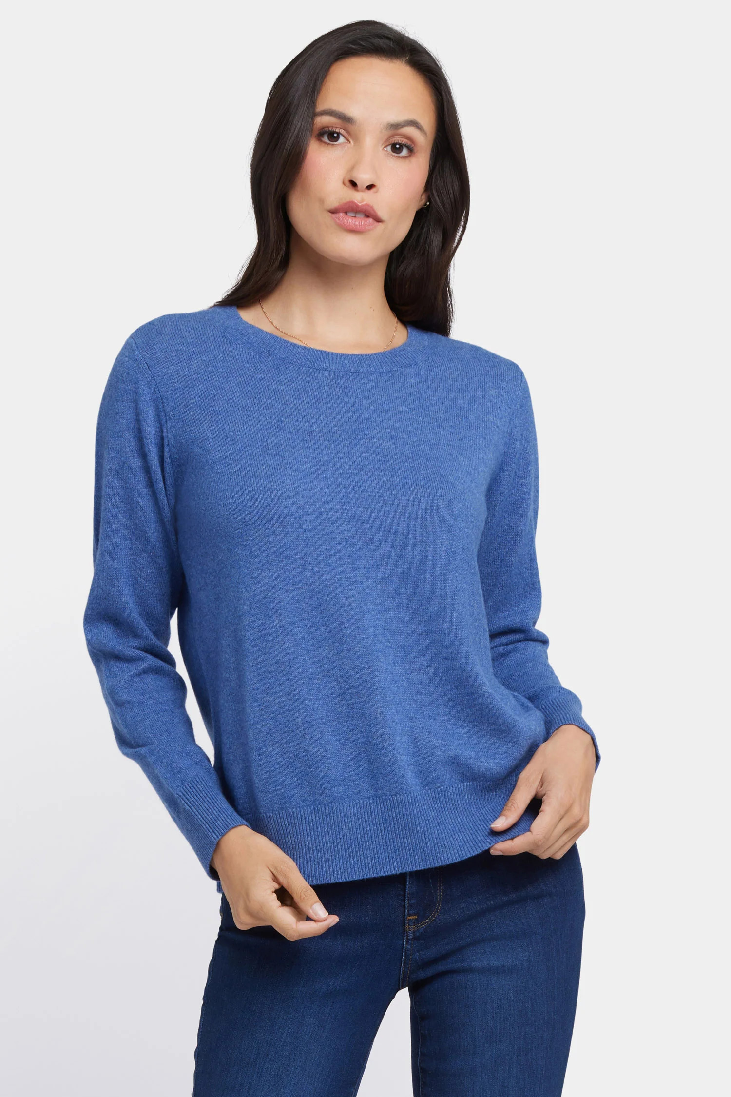 Cashmere Essential Crewneck Sweater - Tan | NYDJ