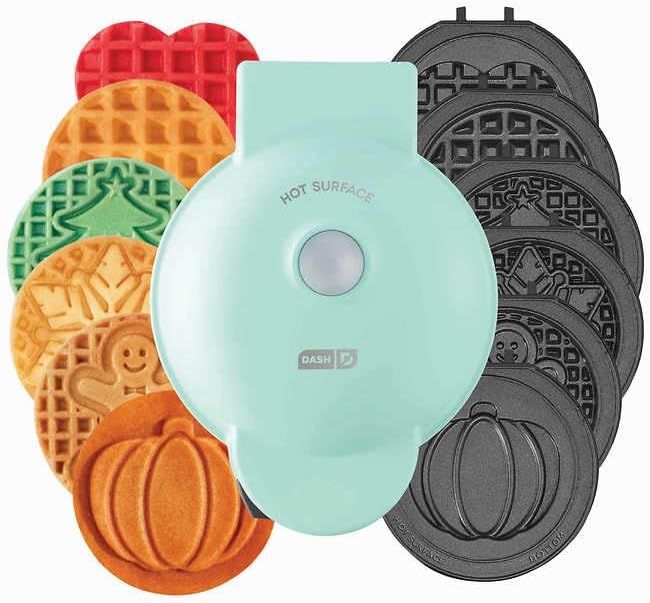 Dash Multi-Plate Mini Waffle Maker with Removable Plates | Amazon (US)