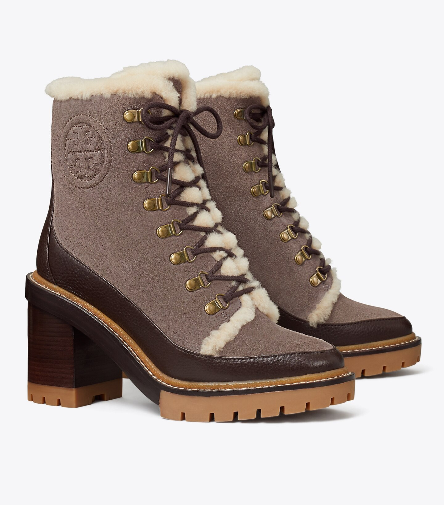 Miller Shearling Lug-Sole Ankle Boot: Women's Designer Ankle Boots | Tory Burch | Tory Burch (US)