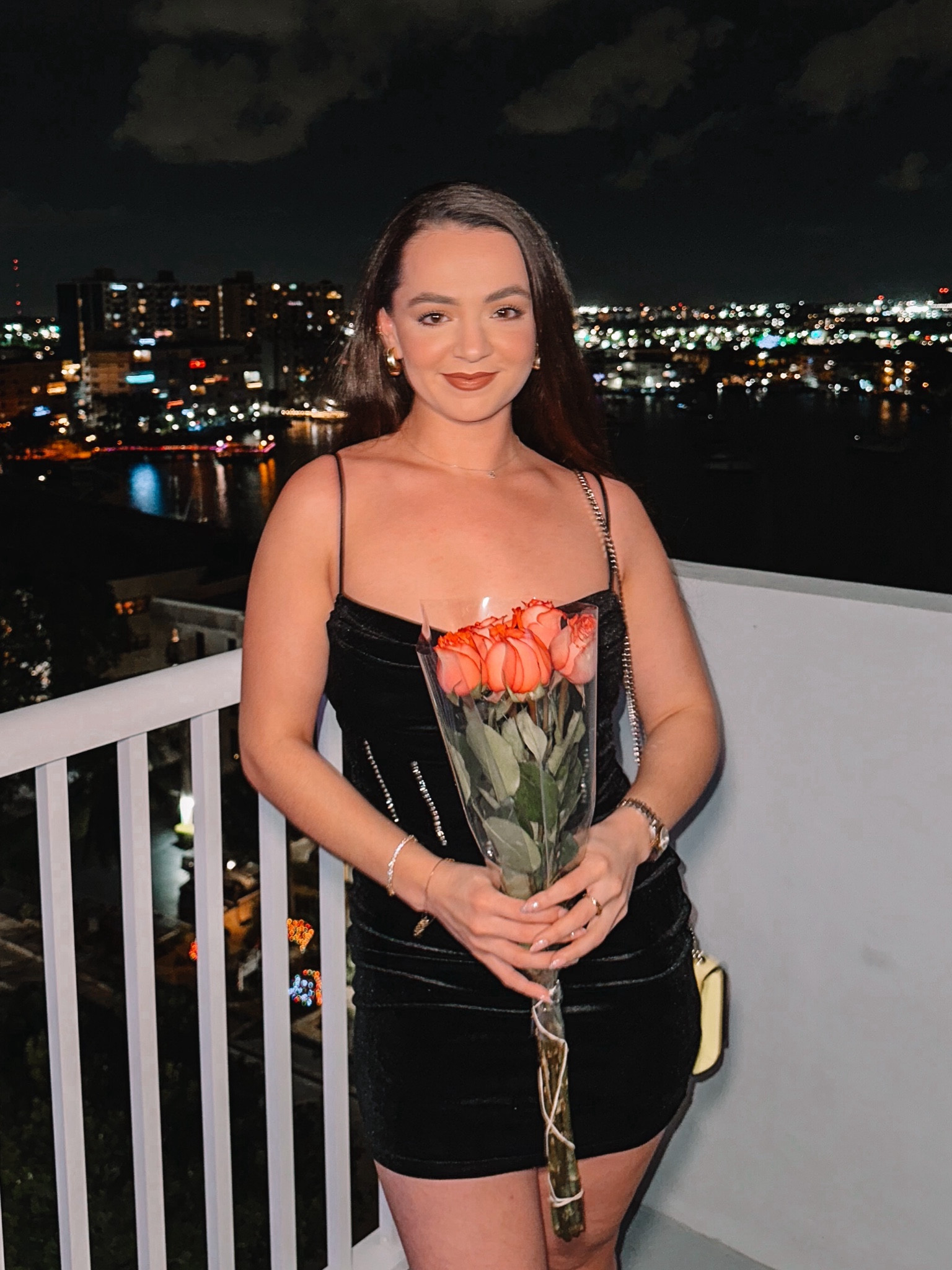 Birthday dress. Black velvet dress. Date night dress. Party dress. Valentines dress. Valentine’s Day outfit. Tennis bracelet. Jewelry. Swarovski jewelry. 

#LTKstyletip #LTKfindsunder50 #LTKparties