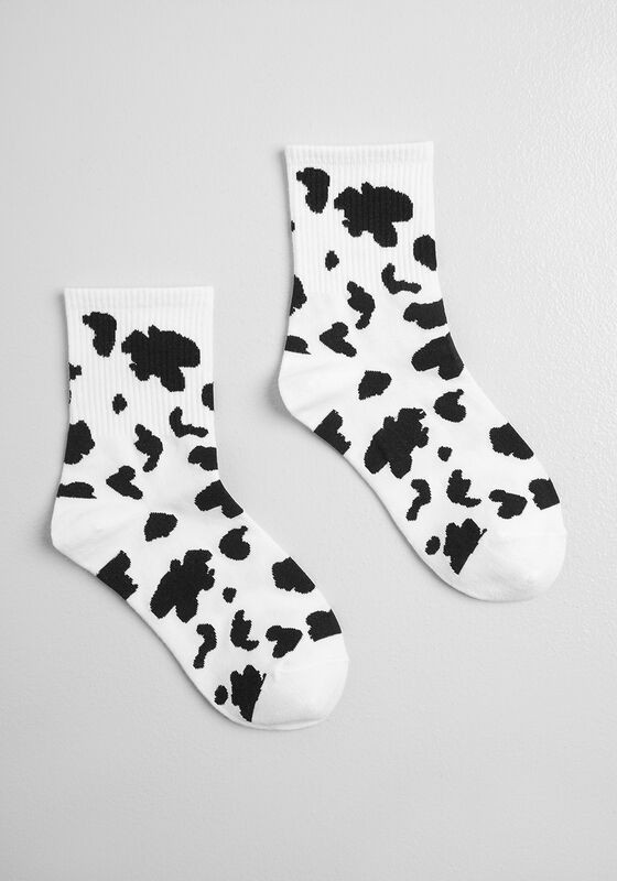 Cows Came Home Cotton Socks - Size OS | Modcloth