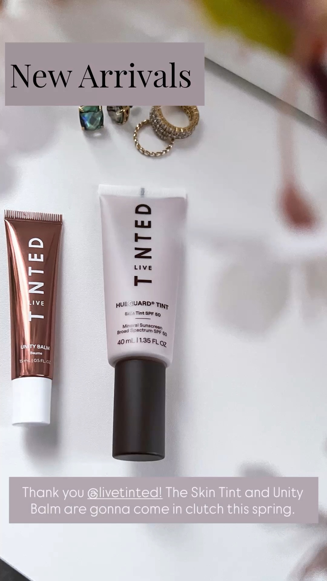 Thank you @livetinted! The Skin Tint and Unity Balm are gonna come in clutch this spring. #livetinted #makeupessentials 
#pr #unboxing

#LTKSeasonal #LTKBeauty #LTKOver40