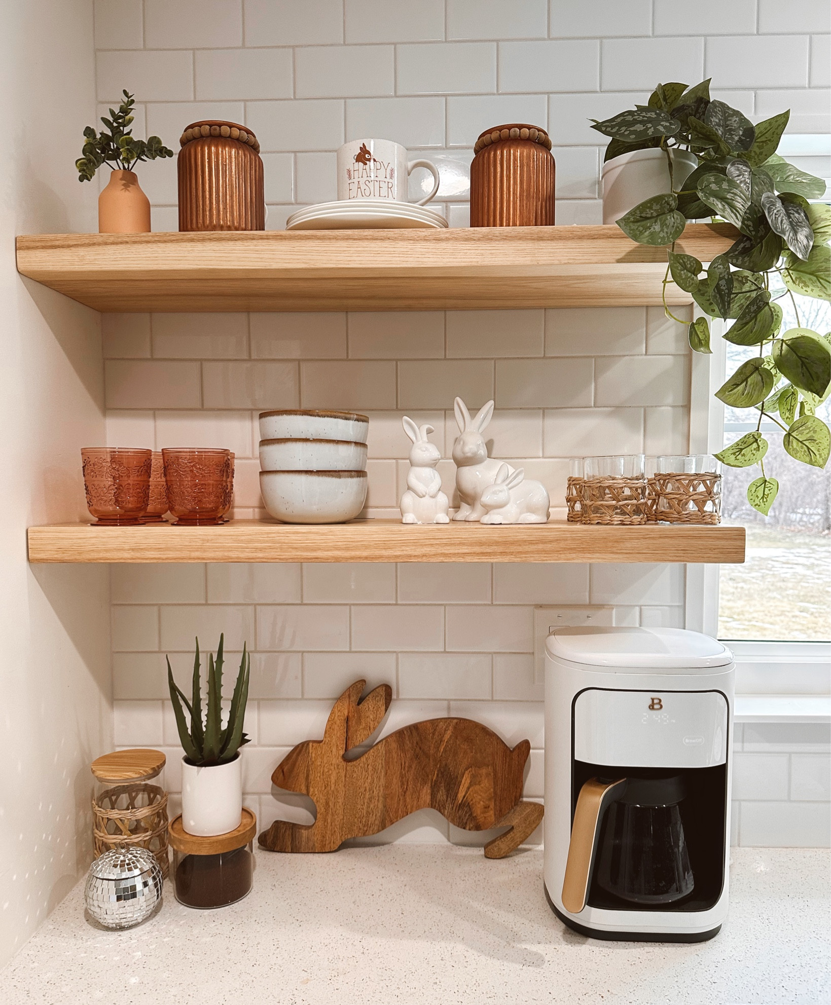 A little Easter refresh for our open shelving in the kitchen thanks to Target 🐇💗


Easter decor, spring decor, shelf decor, natural wood, kitchen essentials, coffee maker, target finds, farmhouse sink, subway tile, disco ball, hearth and hand, charcuterie board, rattan, faux plants, wall decor, boho home decor, spring fashion, coffee table, area rug, runner, coffee cups, Easter baskets, Scandinavian, western, white sneakers, travel bag, coffee bar, toddler room

#LTKSeasonal #LTKhome #LTKFind