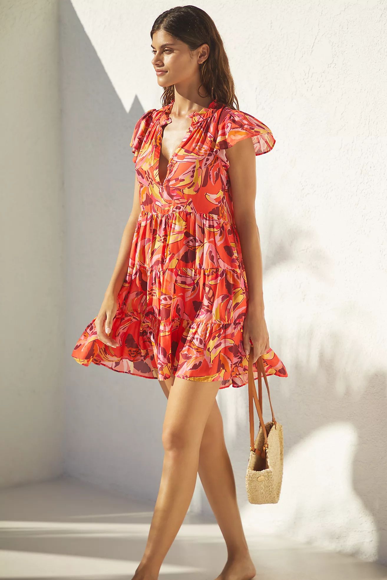 The Shelbie Tiered Mini Dress | Anthropologie (US)