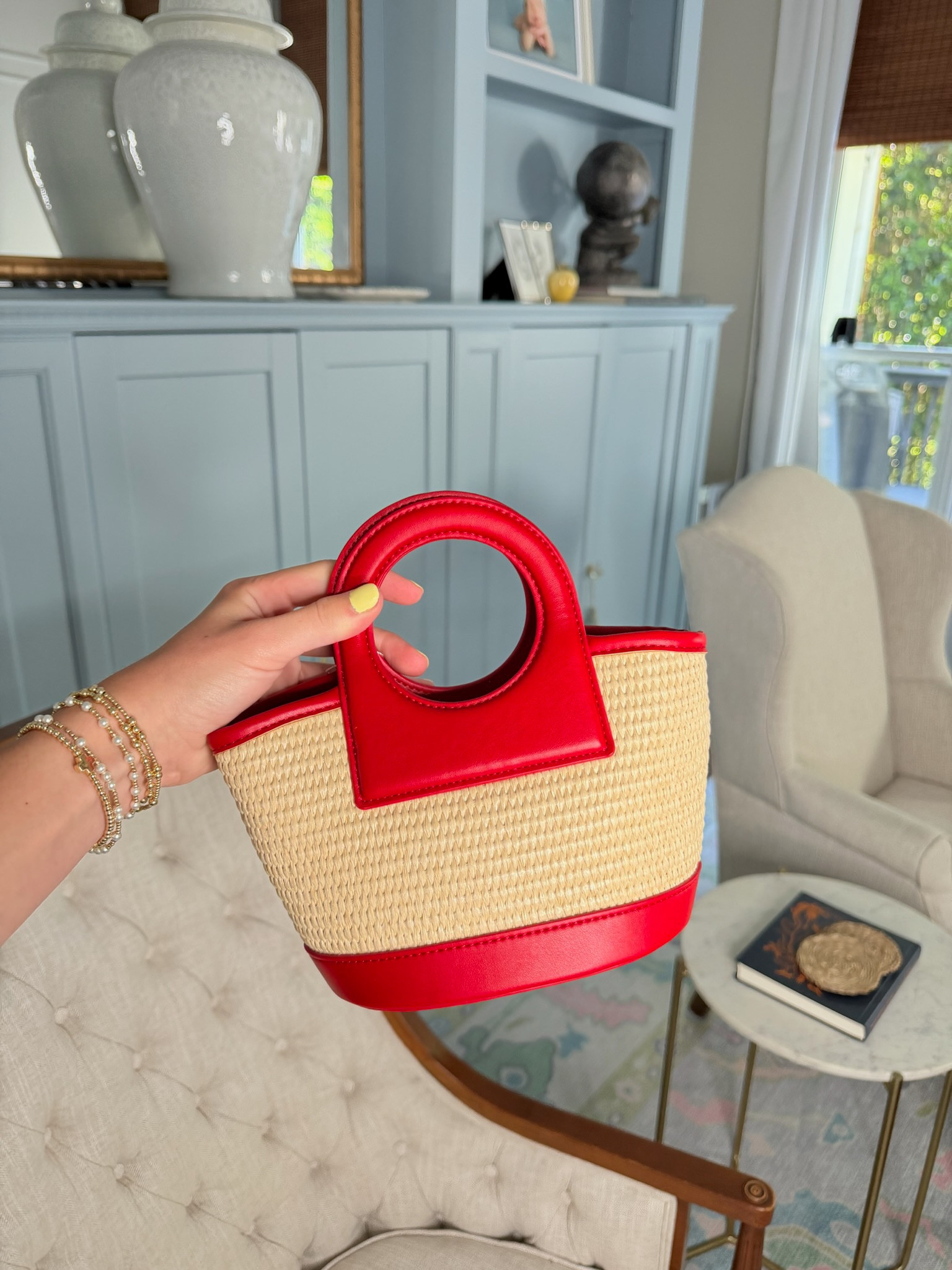 This Raffia handbag can be worn as a crossbody or hand held. The pop of red is perfect upcoming holidays.

Purse, Red purse, raffia purse, Red crossbody, Memorial Day

#LTKootd #m #LTKmomlife