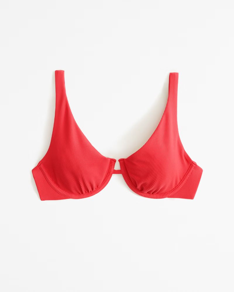 High Apex Underwire Red Bikini Top | Red Swimsuit | Red Bathing Suit | Bikinis 2024 | Abercrombie & Fitch (US)
