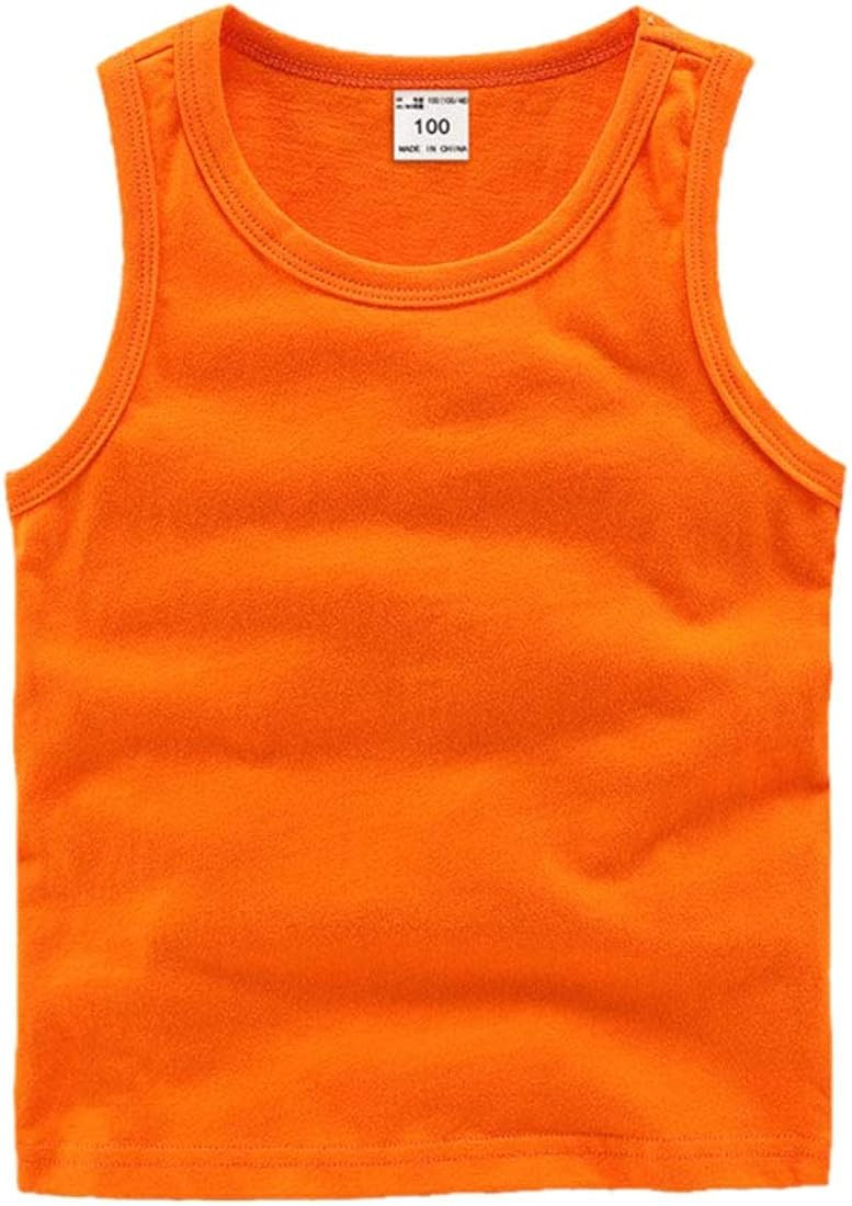 DCUTERQ Toddler Baby Boys Girls Solid Tank Tops T-Shirts Undershirts Cotton Summer Sleeveless Ves... | Amazon (US)