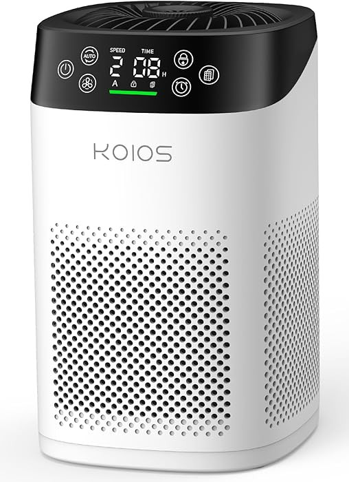 Air Purifiers for Bedroom Home, KOIOS H13 True HEPA Air Purifier for Large Room Pet Hair Filter C... | Amazon (US)
