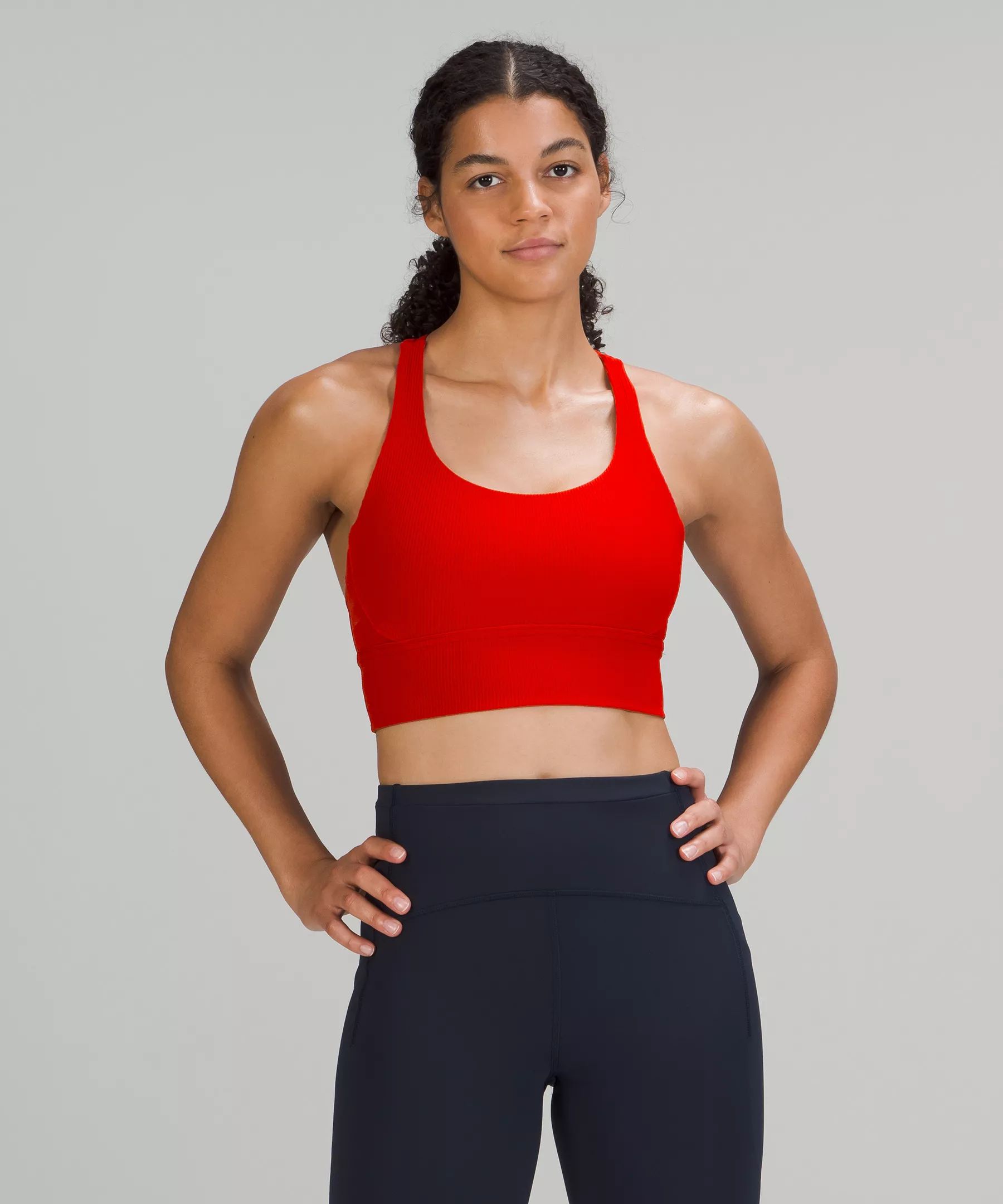 Energy Longline Bra Ribbed Luxtreme Medium Support, B–D Cups | Lululemon (US)