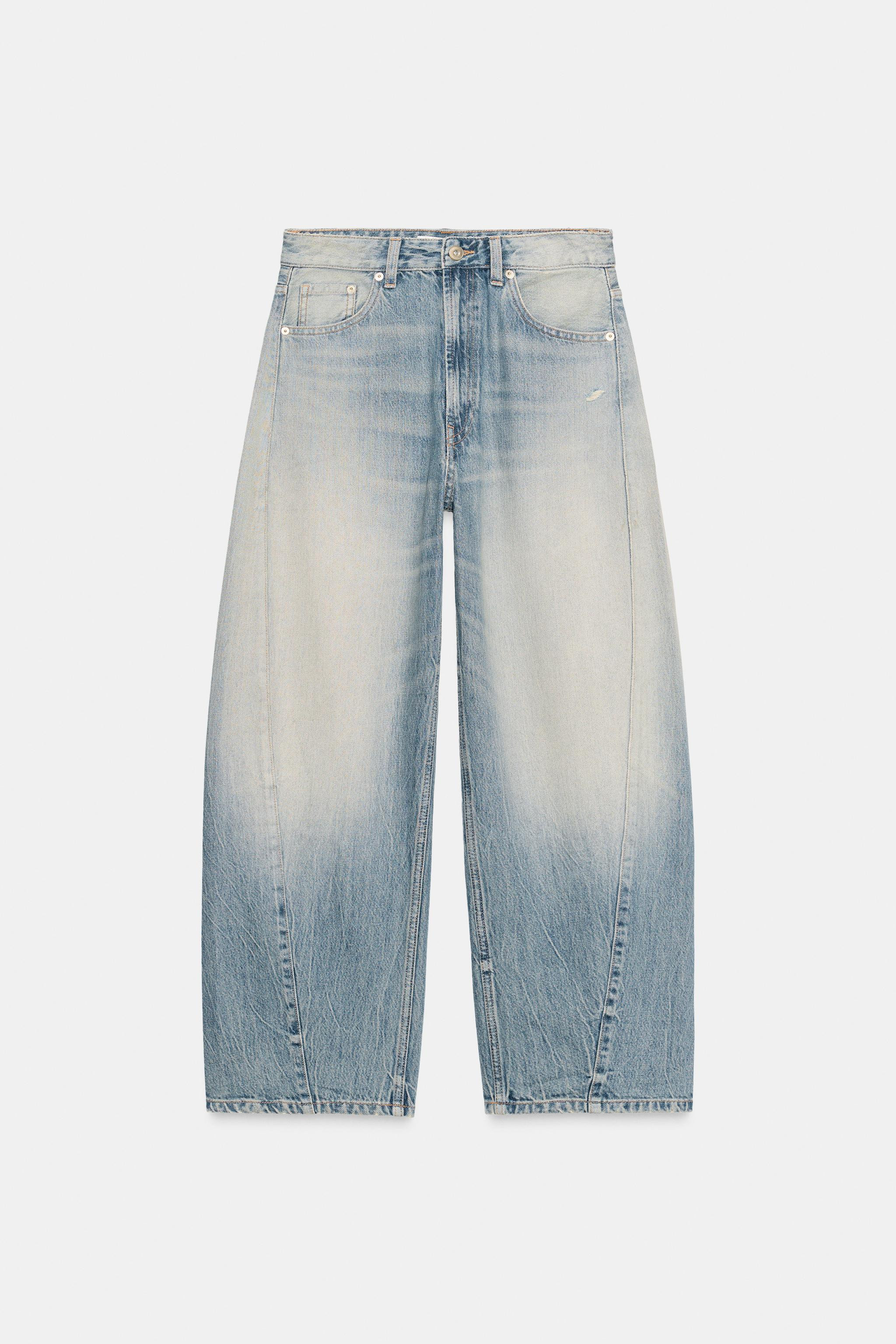 JEANS TRF BAGGY BALLOON MITTELHOHER BUND | Zara DE