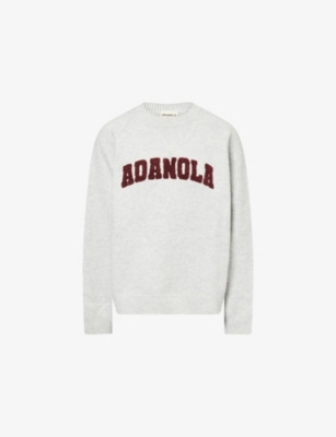 Varsity Boucle-Logo Cotton and Wool-Blend Oversized Jumper | Selfridges