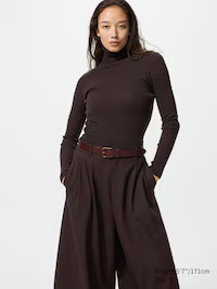 100 % Merinowolle Rollkragenpullover (gerippt) | UNIQLO (DE)